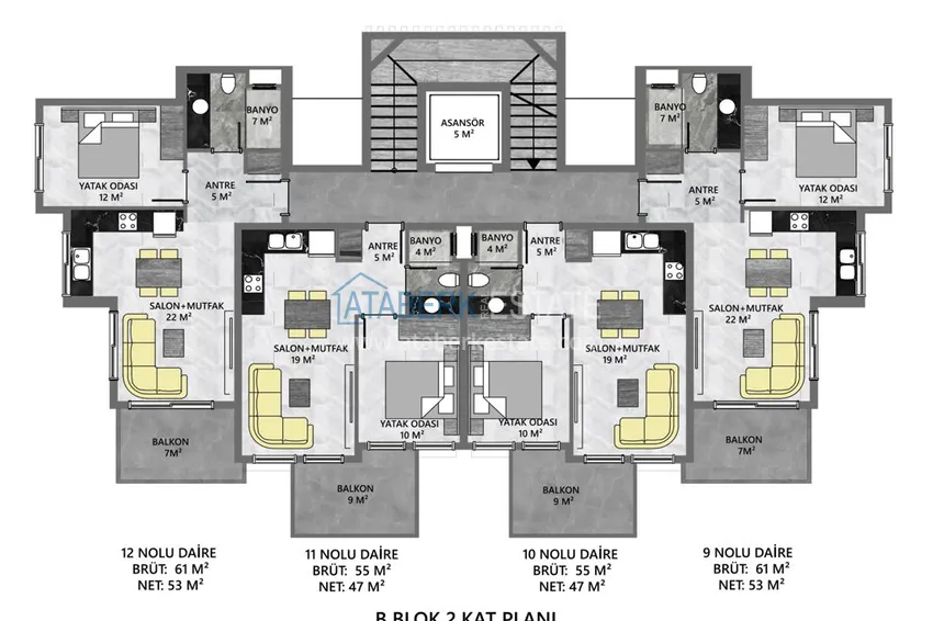 Купить дешево Квартиры в Каргыджаке – новый инвестиционный проект 10 