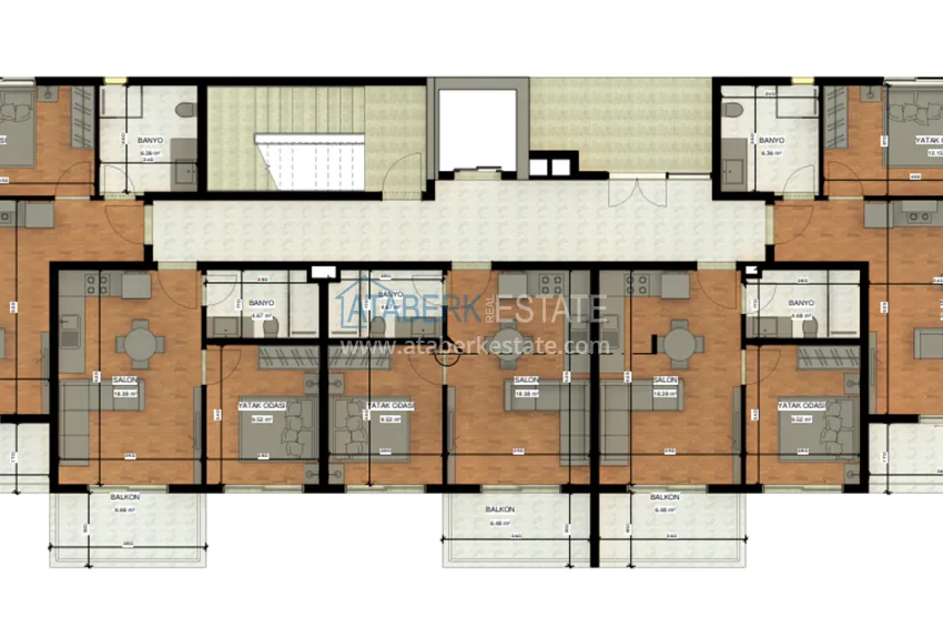 Купить дешево Новый строящийся проект в Алании, район Авсаллар 1 