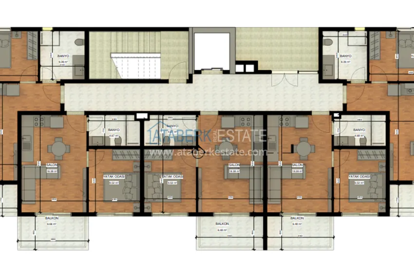 Купить дешево Новый строящийся проект в Алании, район Авсаллар 2 