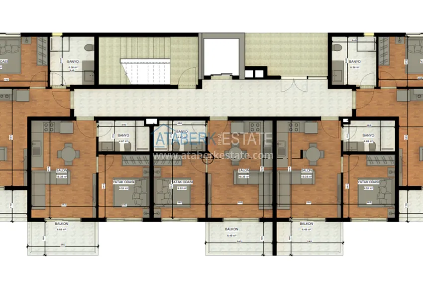 Купить дешево Новый строящийся проект в Алании, район Авсаллар 4 