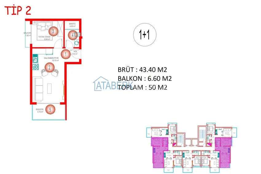 Купить дешево Новый инвестиционно-привлекательный проект жилого комплекса в Авсаллар  3 