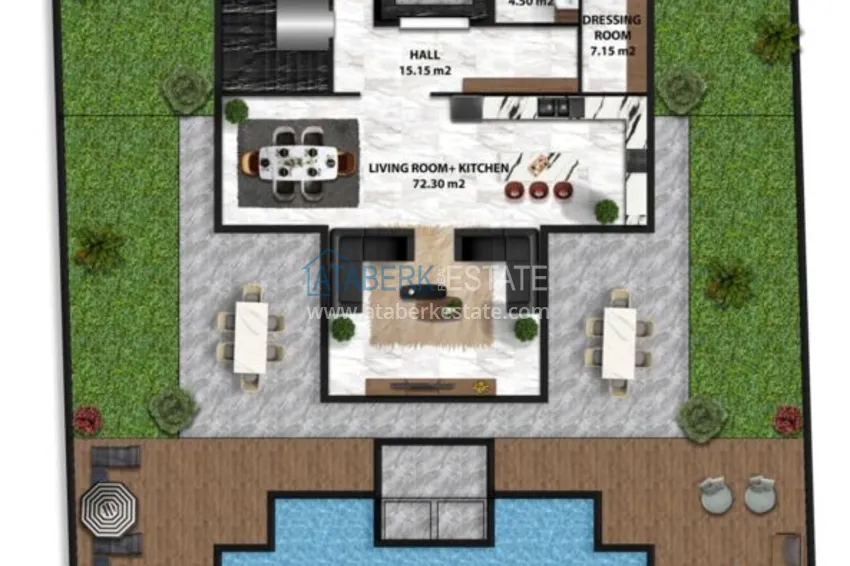 Купить дешево Вилла в Каргыджаке на этапе строительства с рассрочкой  1 