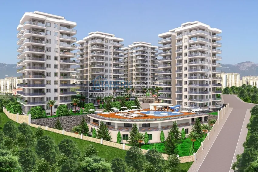 Квартира с чистовой отделкой в новостройке, в Махмутларе 1 