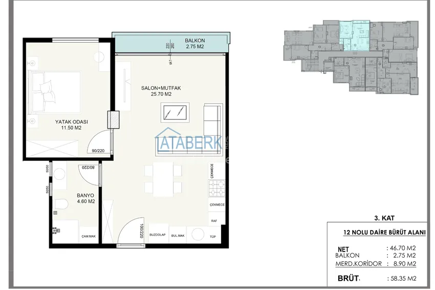 Купить дешево Новостройка в центре Алании, район пляжа Кейкубат  4 
