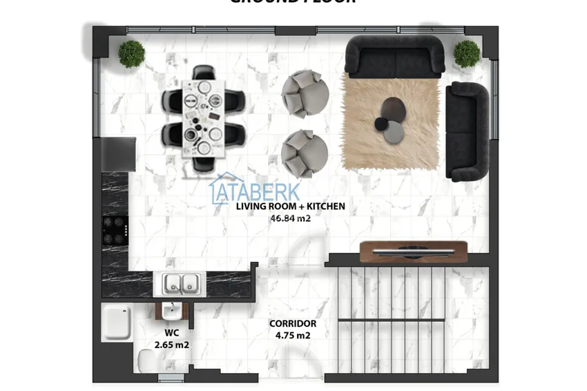 Купить дешево Эксклюзивная частная вилла от застройщика в районе Каргыджак, Алания 3 