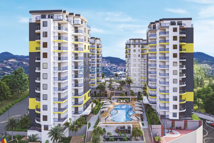 Приобрести Квартира в Авсалларе с новой мебелью в современном бутик-комплексе 1 