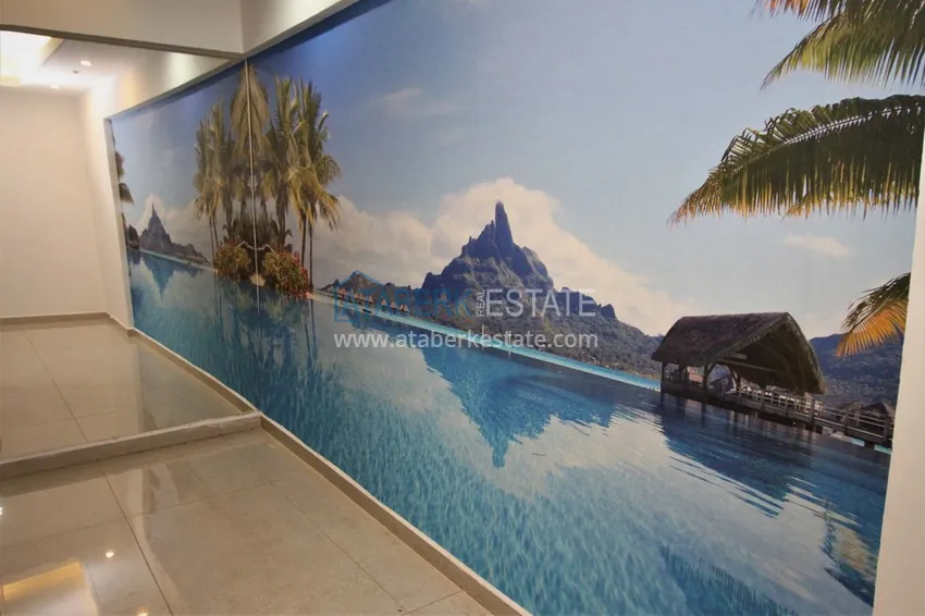 Квартира в центре Алании, двухкомнатная с мебелью - район пляжа Клеопатра 12 