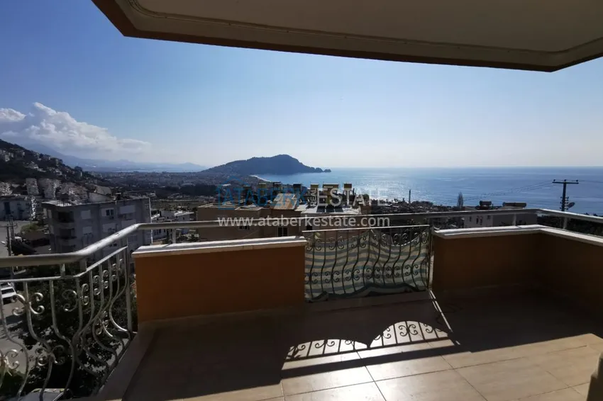 Приобрести Видовая квартира в Алании - район пляжа Клеопатра с отдельной кухней  11 