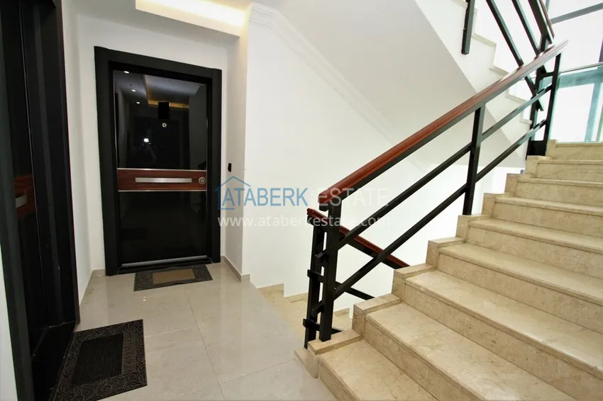 Квартира в центре Алании, двухкомнатная с мебелью - район пляжа Клеопатра 13 