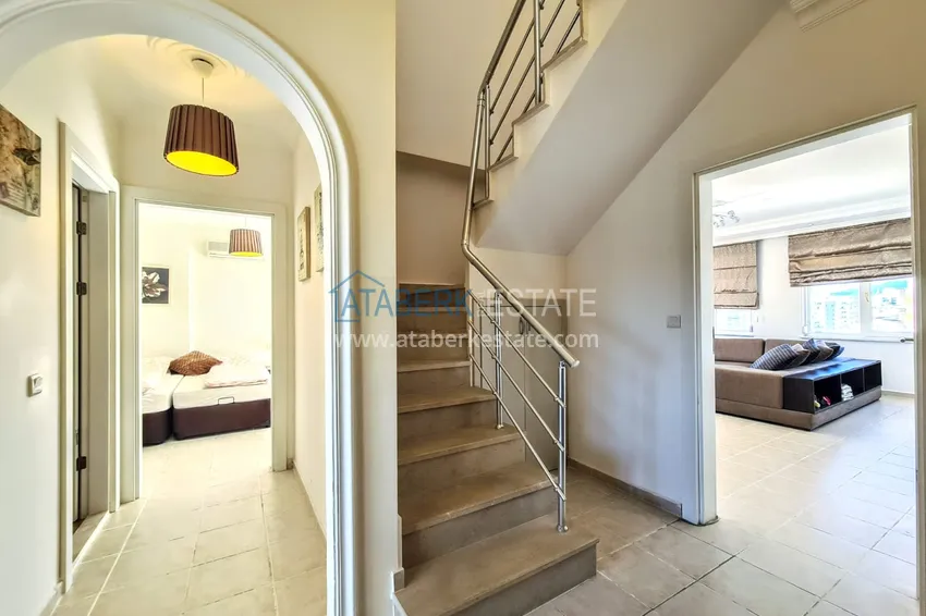 Приобрести Двухуровневый пентхаус в Махмутларе с видом на море  12 