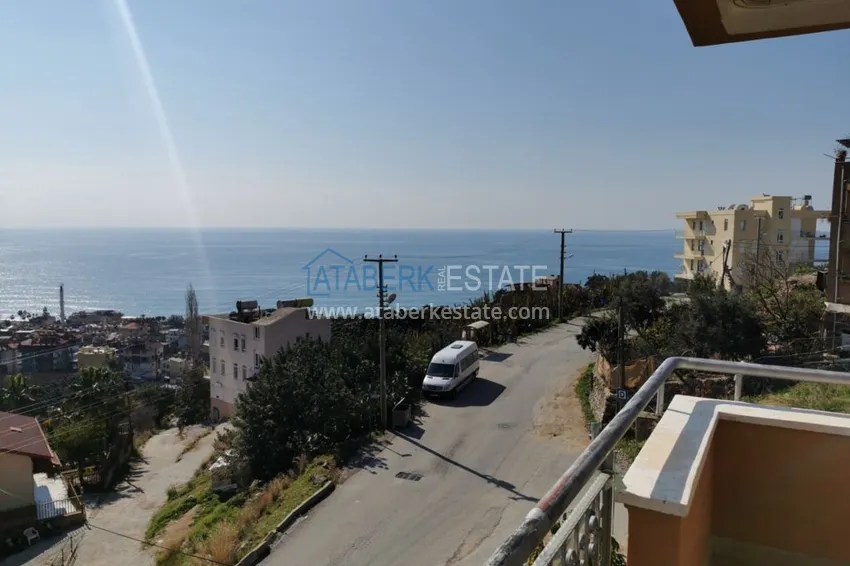 Приобрести Видовая квартира в Алании - район пляжа Клеопатра с отдельной кухней  13 