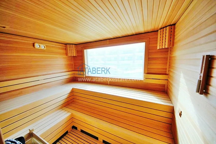 Квартира в Махмутларе меблированная с видом на горы и море 13 