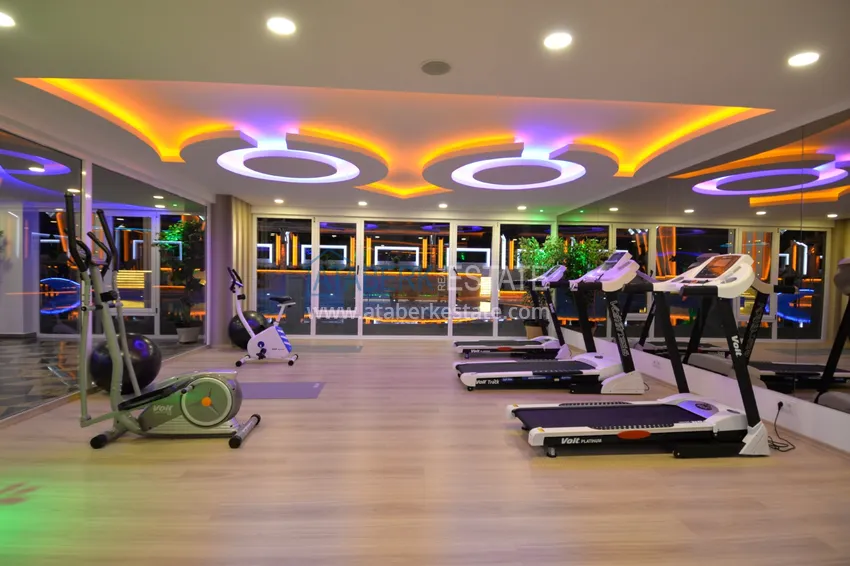 Квартира в Махмутларе, с мебелью в комплексе класса-люкс 15 