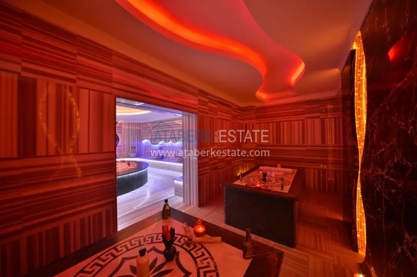 Квартира в Махмутларе, с мебелью в комплексе класса-люкс 17 