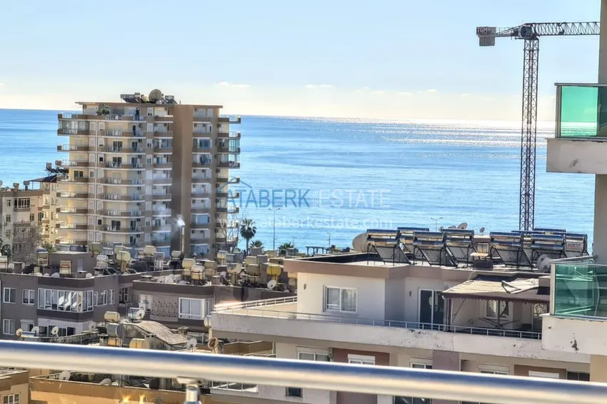 Приобрести Двухуровневый пентхаус в Махмутларе с видом на море  18 