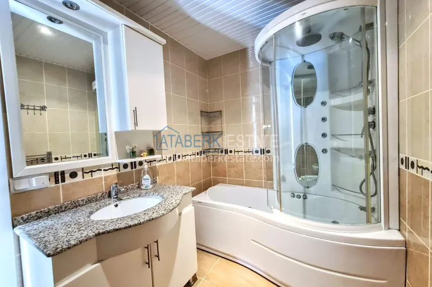 Приобрести Двухуровневый пентхаус в Махмутларе с видом на море  20 