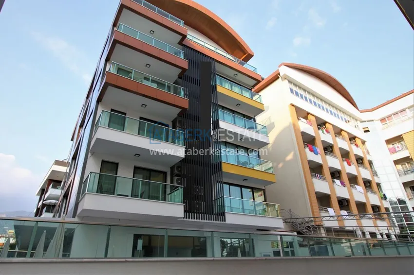 Квартира в центре Алании, двухкомнатная с мебелью - район пляжа Клеопатра 4 