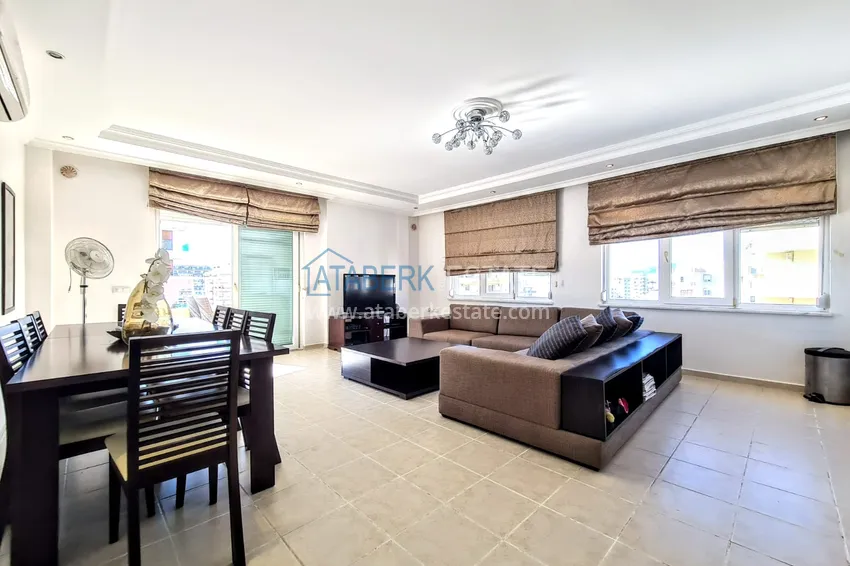 Приобрести Двухуровневый пентхаус в Махмутларе с видом на море  2 