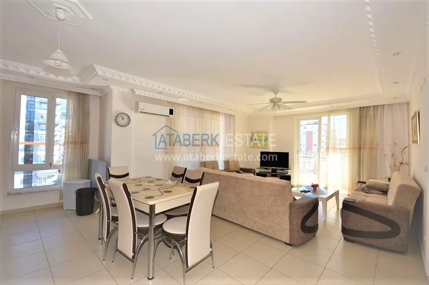 Приобрести Квартира в Махмутларе трехкомнатная - с мебелью, в жилом комплексе 4 