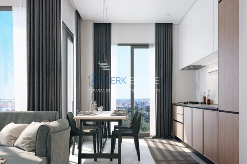 Приобрести Пентхаусы и квартиры в районе Оба по доступным ценам в строящемся жилом комплексе  3 