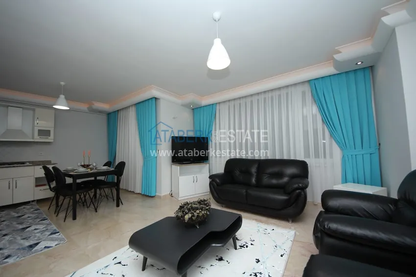 Приобрести Квартира в Махмутларе с мебелью и видом на море и горы в жилом комплексе 4 