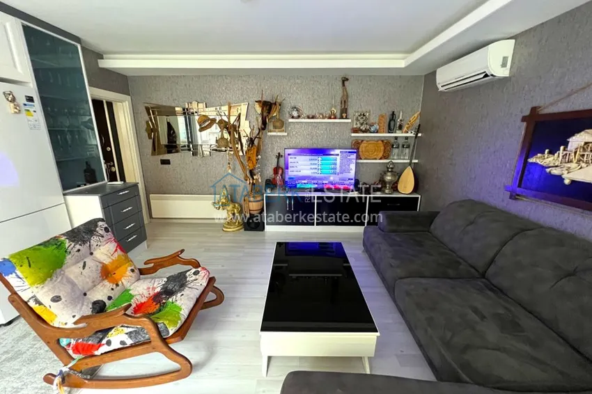 Приобрести Квартира в центре Алании, двухкомнатная с мебелью - район пляжа Клеопатра 4 