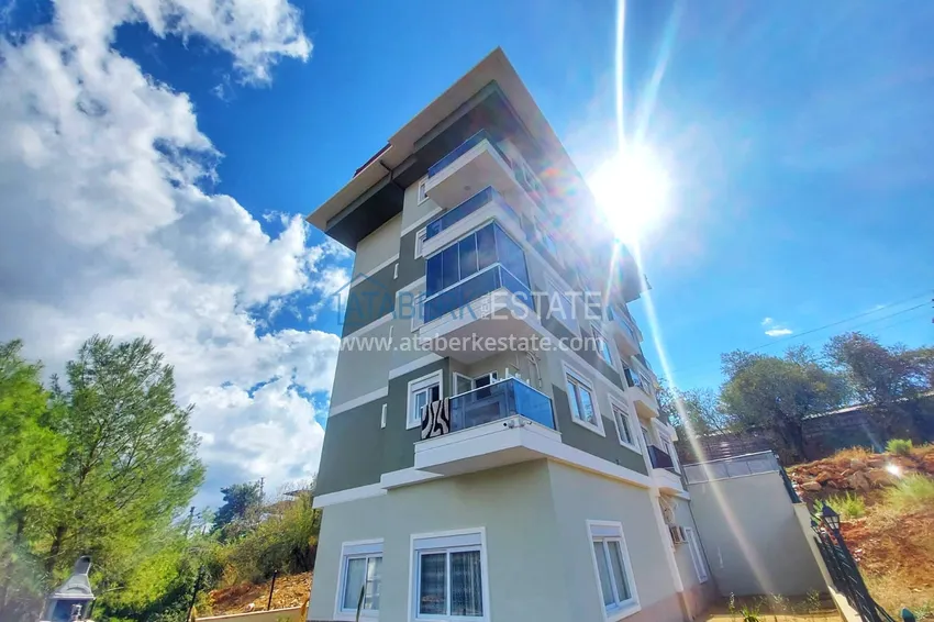 Квартира в районе Оба двухкомнатная со стильным интерьером  5 