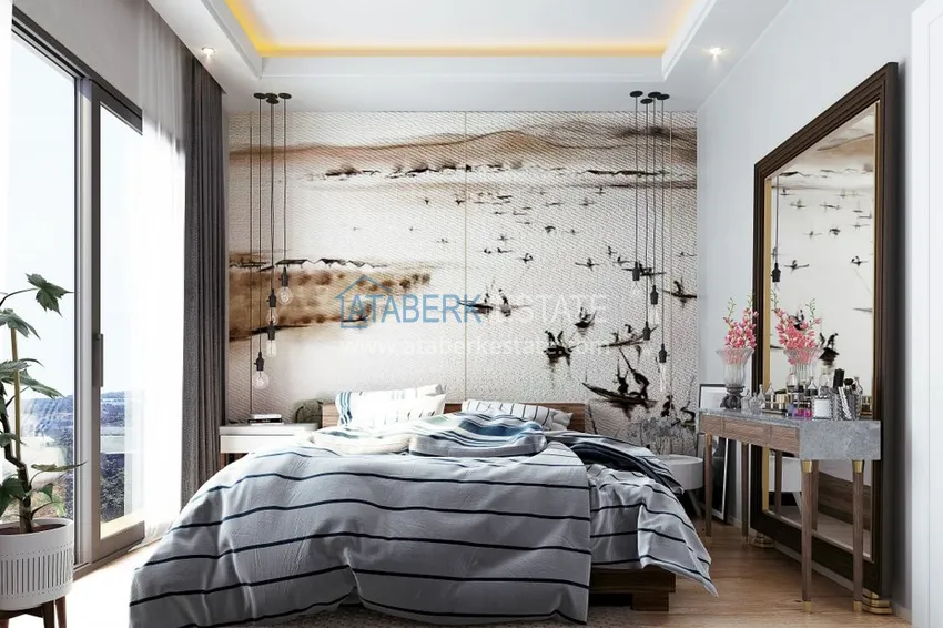 Приобрести Пентхаусы и квартиры в районе Оба по доступным ценам в строящемся жилом комплексе  5 