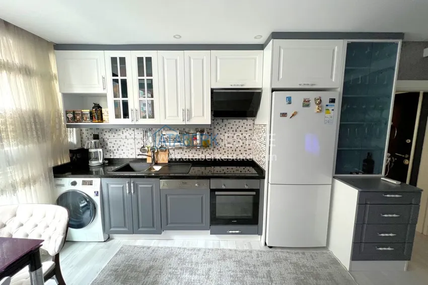 Приобрести Квартира в центре Алании, двухкомнатная с мебелью - район пляжа Клеопатра 6 