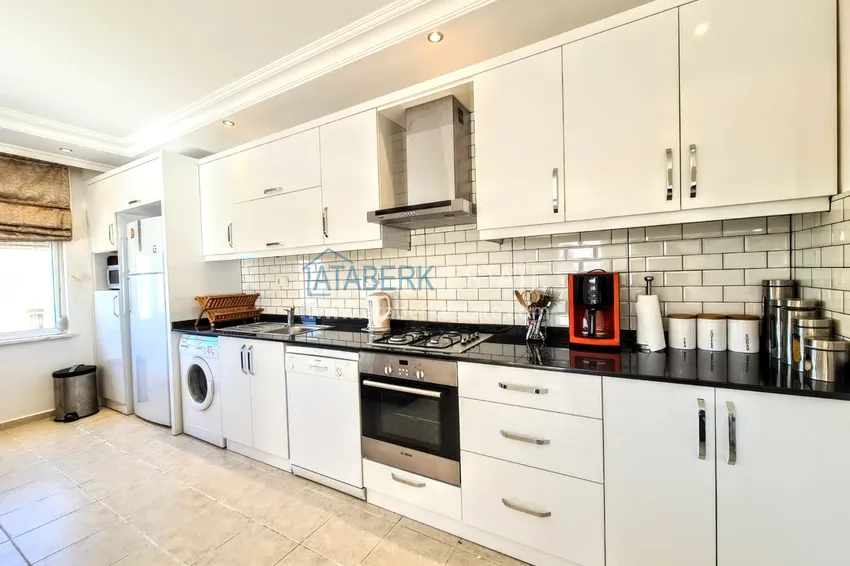 Приобрести Двухуровневый пентхаус в Махмутларе с видом на море  6 