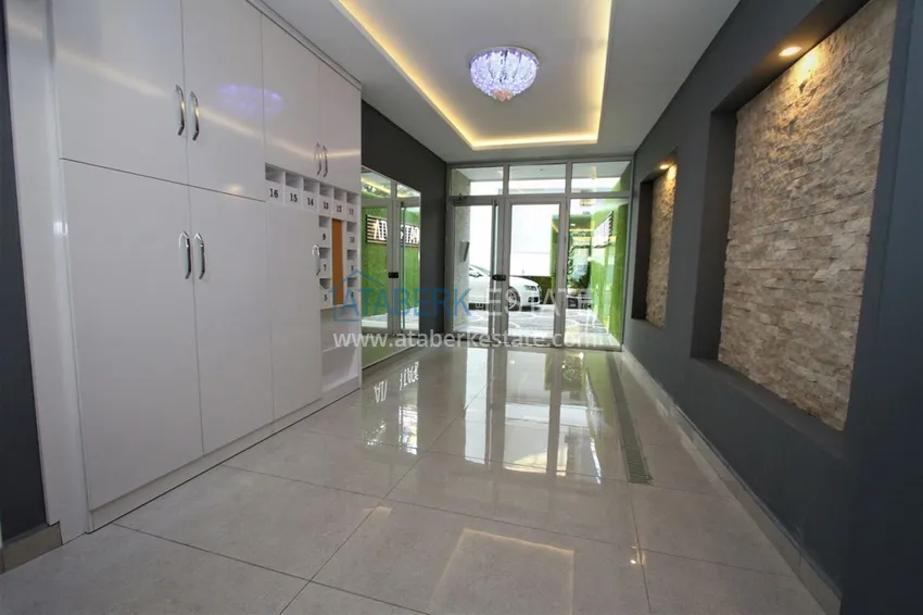 Квартира в центре Алании, двухкомнатная с мебелью - район пляжа Клеопатра 9 