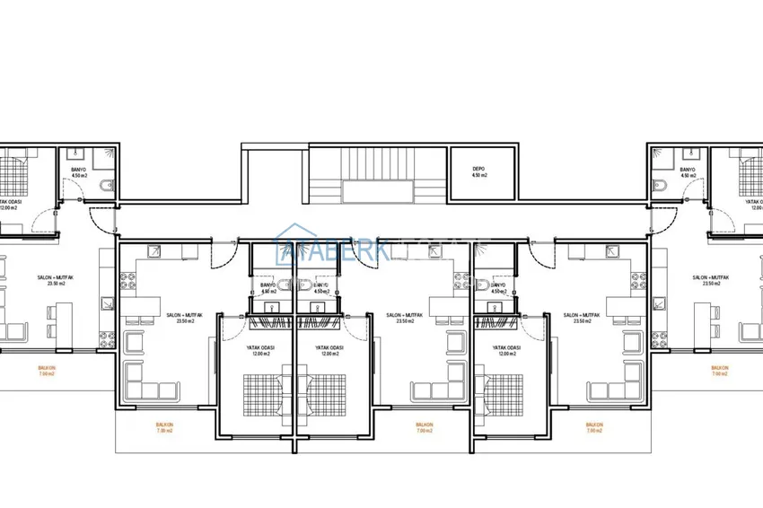 Купить дешево Новый инвестиционный проект жилого комплекса в Авсалларе с рассрочкой платежа 1 