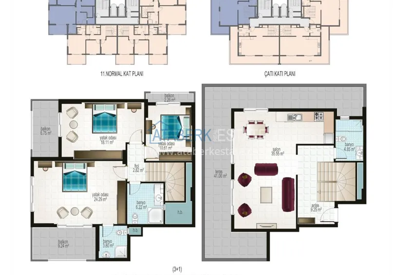 Купить дешево Квартиры в Махмутларе в жилом комплексе от застройщика 6 
