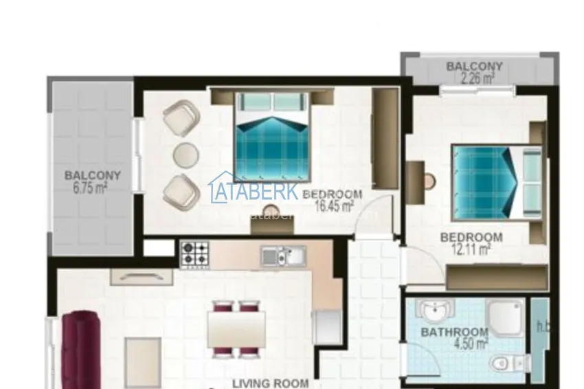 Купить дешево Квартиры в Махмутларе в жилом комплексе от застройщика 12 