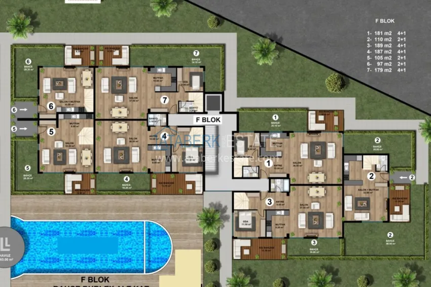 Купить дешево Квартиры в Анталии - Кунду в новом современном комплексе 2