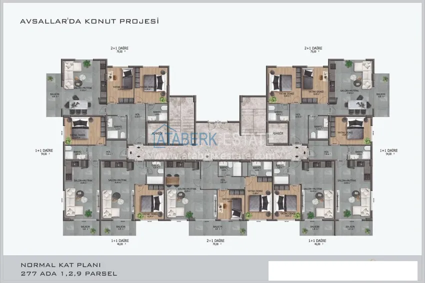 Купить дешево Квартира в Авсалларе с чистовой отделкой в молодом жилом комплексе  1 
