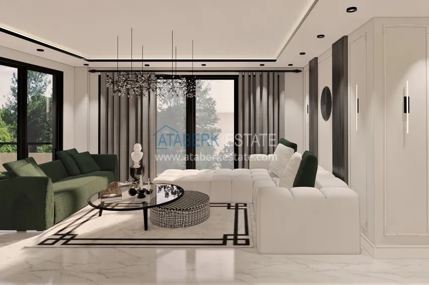 Приобрести Виллы в Алании от застройщика, район Бекташ. Подходит для получения турецкого гражданства 50 