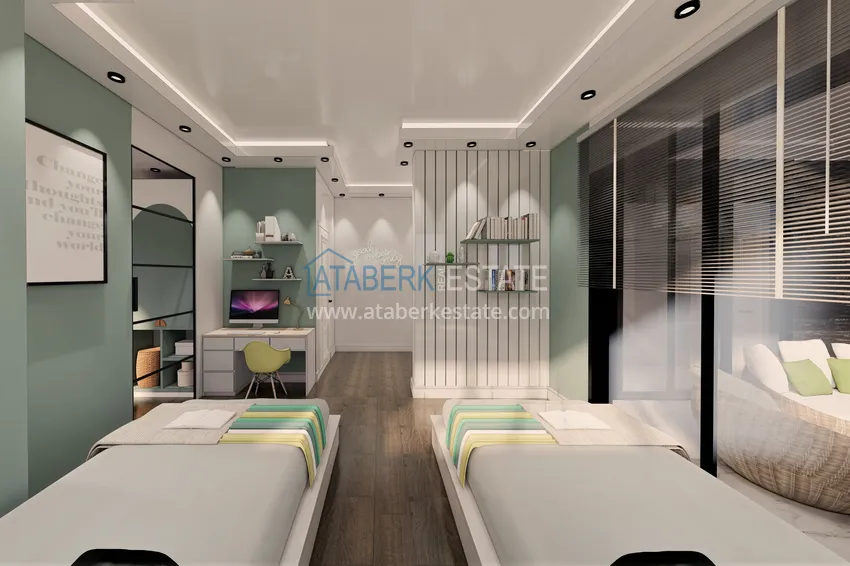 Приобрести Виллы в Алании от застройщика, район Бекташ. Подходит для получения турецкого гражданства 89 