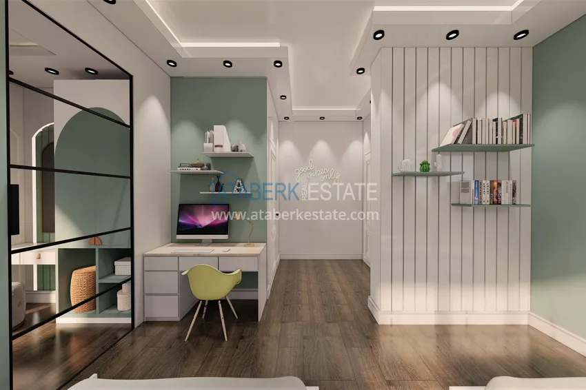 Приобрести Виллы в Алании от застройщика, район Бекташ. Подходит для получения турецкого гражданства 90 