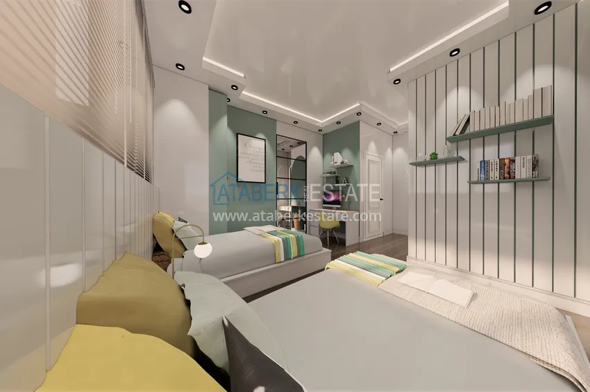 Приобрести Виллы в Алании от застройщика, район Бекташ. Подходит для получения турецкого гражданства 92 