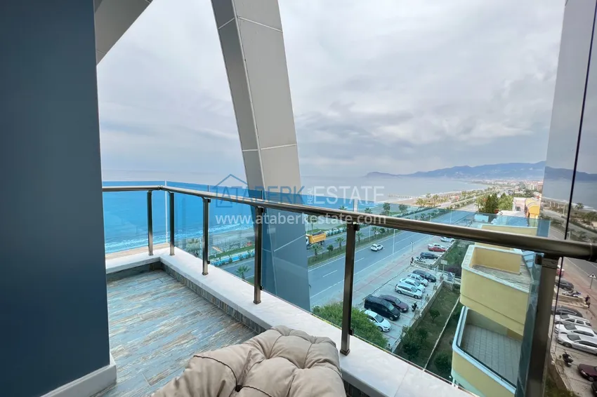 Приобрести Квартира в Махмутларе с дизайнерским интерьером и прямым видом на море  15 