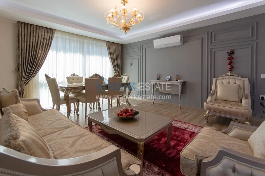 Приобрести Дуплекс в Махмутларе с мебелью и видом на море и горы в новом комплексе 11 