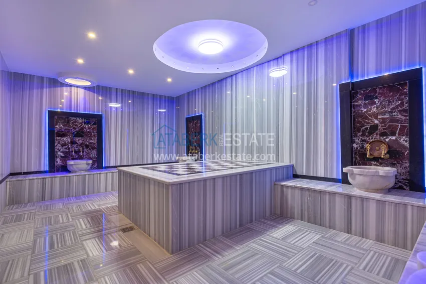 Квартира в Махмутларе меблированная с видом на горы и море 13 