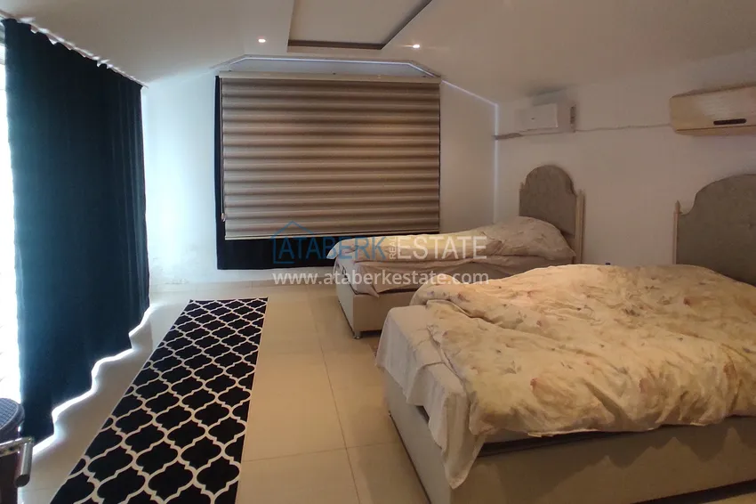 Приобрести Квартиры-пентхаусы в Алании с мебелью, район пляжа Клеопатра  13 