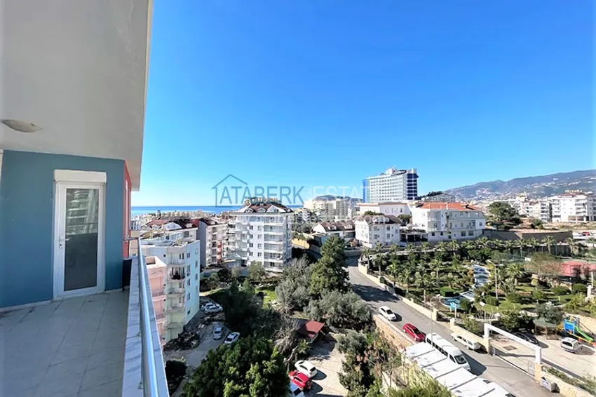 Квартира в Алании район Тосмур меблированная с видом на море и горы 1 