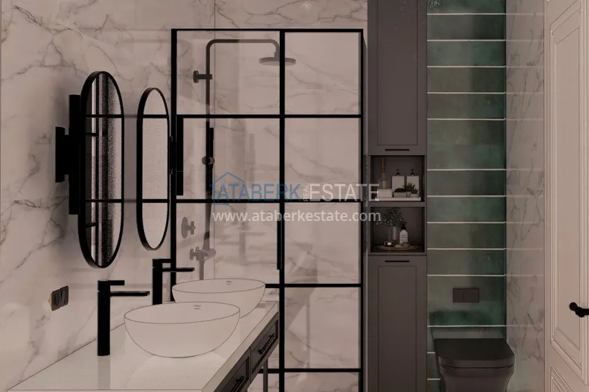 Приобрести Виллы в Алании от застройщика, район Бекташ. Подходит для получения турецкого гражданства 104 