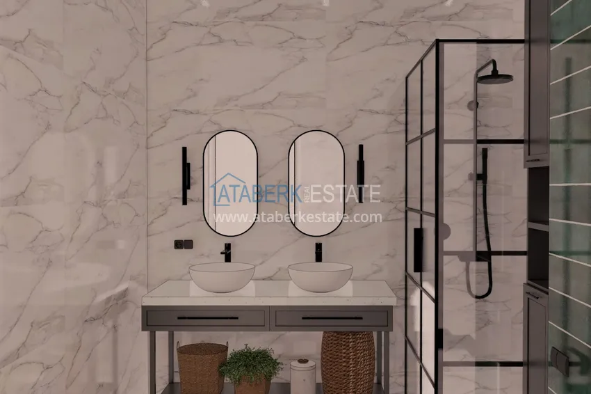 Приобрести Виллы в Алании от застройщика, район Бекташ. Подходит для получения турецкого гражданства 105 