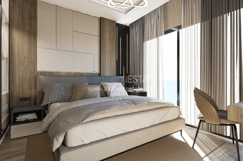 Приобрести Виллы в Алании от застройщика, район Бекташ. Подходит для получения турецкого гражданства 13 