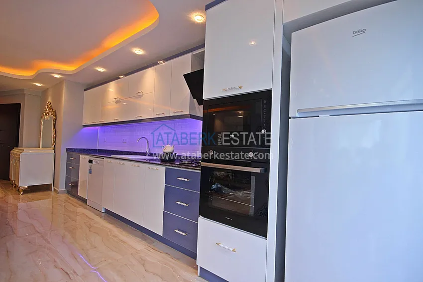 Приобрести Квартира в Махмутларе первая береговая линия, эксклюзивная мебель, открытый вид на море 15 