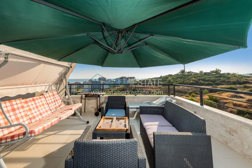 Приобрести Пентхаус-дуплекс в Кестеле меблированный с видом на море, горы и историческую крепость 14 